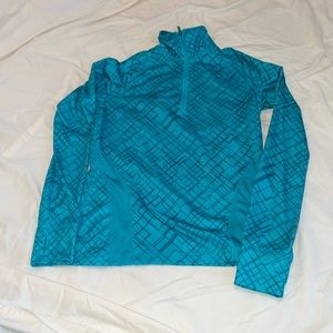 Tek gear size xs quarter zip, teal